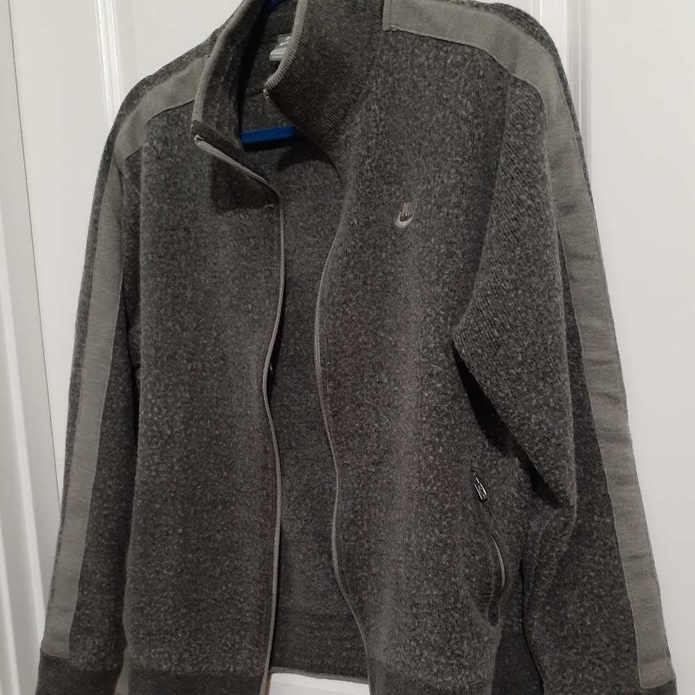 Grey Nike Wool Blend Track Jacket - Picture 9 of 9